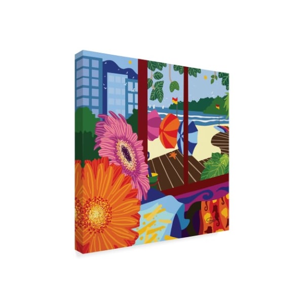 Cindy Wider 'Beach Resort With Sea View' Canvas Art,14x14